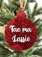 Load image into Gallery viewer, *Scottish Christmas Baubles Designed by Brave Scottish Gifts