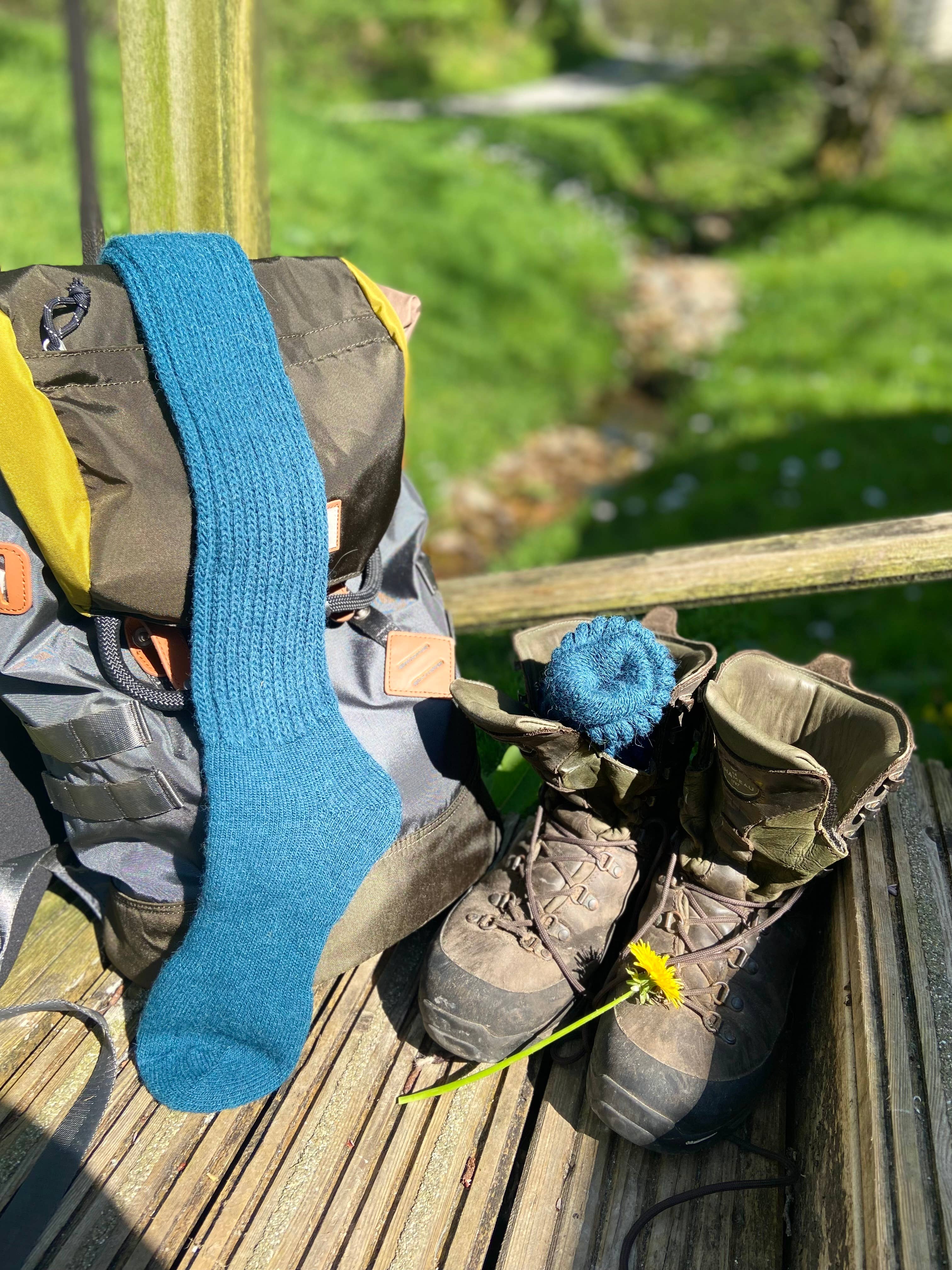 Alpaca Chunky Knee Socks by Samanatha Holmes