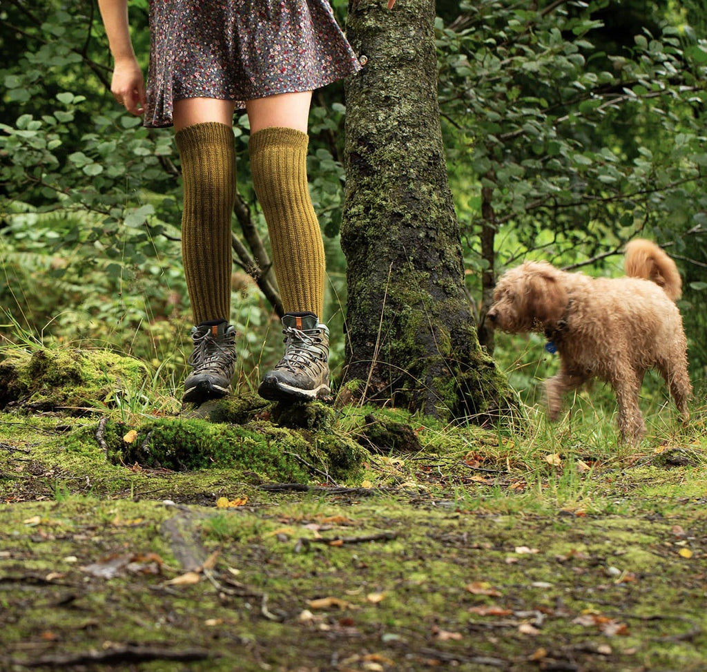 Alpaca Chunky Knee Socks by Samanatha Holmes