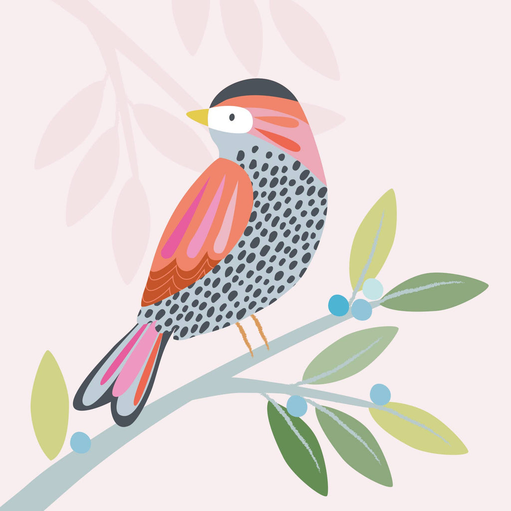 Blank Greetings Card  Pretty Bird