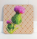 Brave Single Coaster - Art Deco Thistle