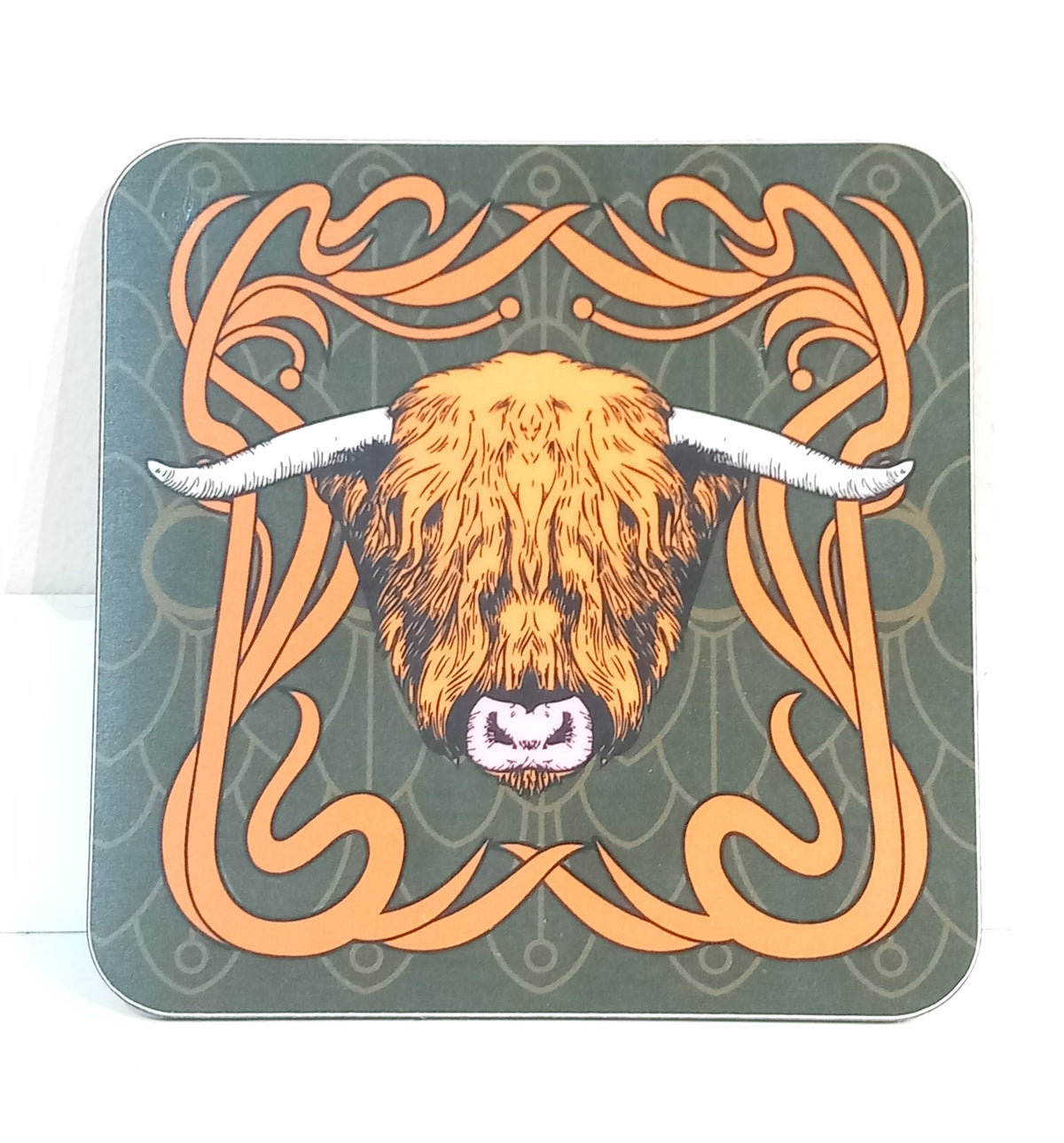 Brave Single Coaster - Highland Cow