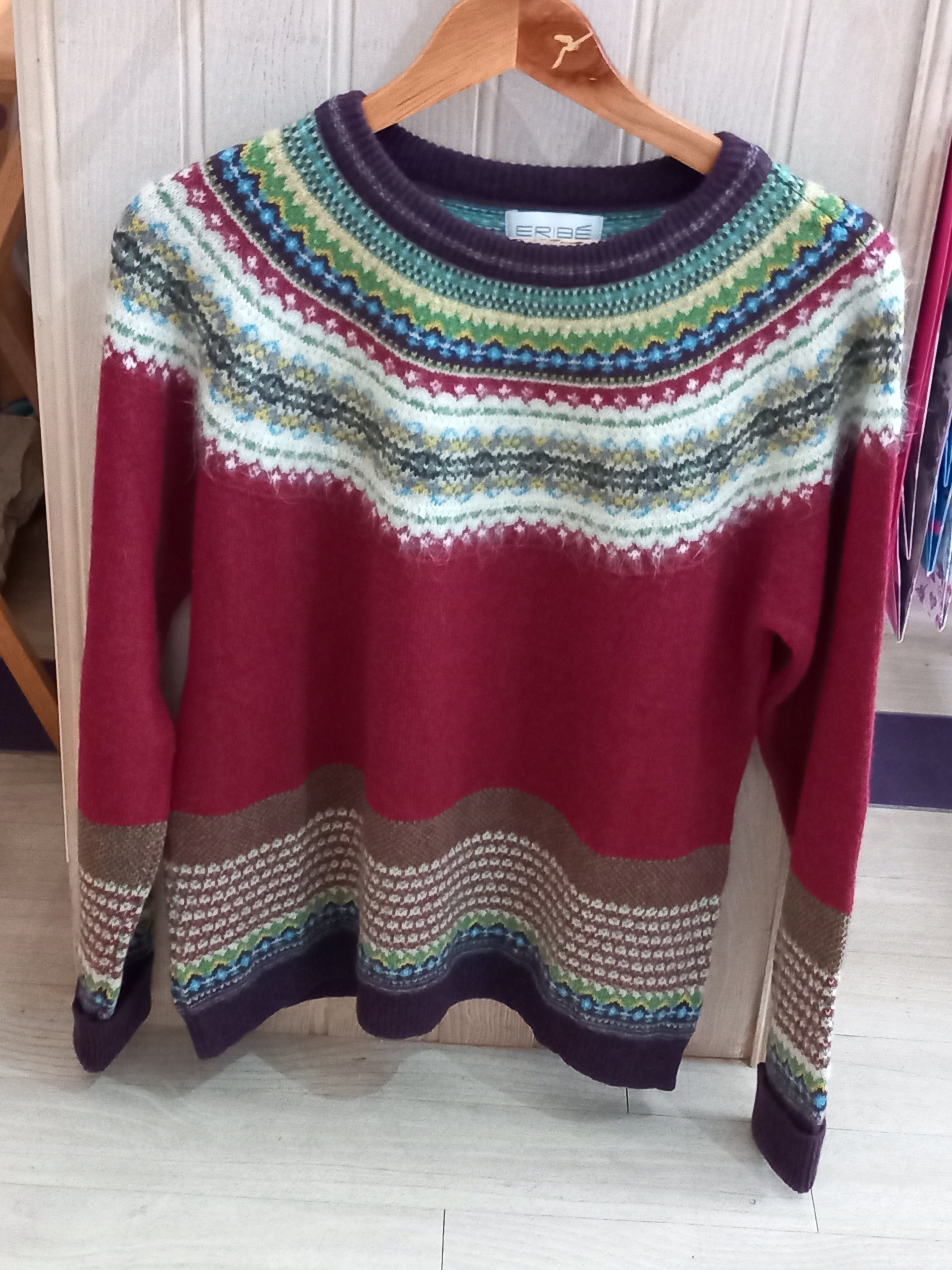 NEW STOCK - HEMLOCK Alpine Sweater 96% Merino Lambswool / 4% Angora designed by ERIBÉ Knitwear