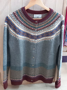 NEW  - HAWTHORN Alpine Cardigan 96% Merino Lambswool / 4% Angora designed by ERIBÉ Knitwear