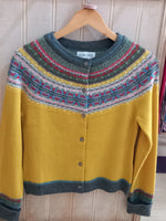 Load image into Gallery viewer, NEW Alpine Short Cardigan - Piccalilli 100% Merino Lambswool designed by ERIBÉ Knitwear

