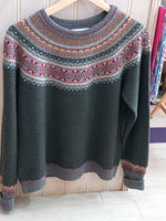 Load image into Gallery viewer, NEW STOCK &#39;Bracken&#39; Alpine Short Sweater 100% Merino Lambswool designed by ERIBÉ Knitwear
