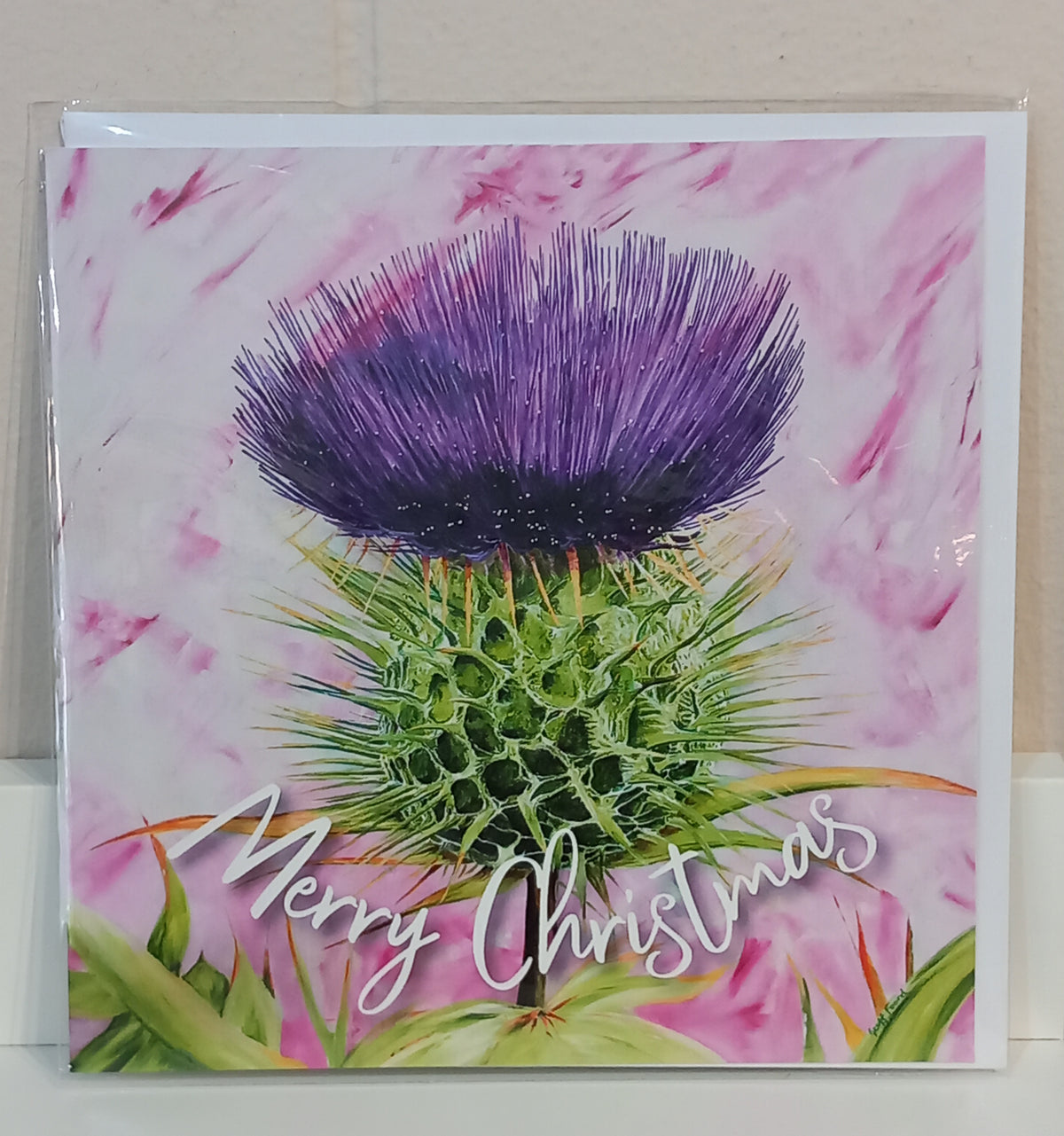 MERRY CHRISTMAS / Big Thistle Art card by Geoff Foord