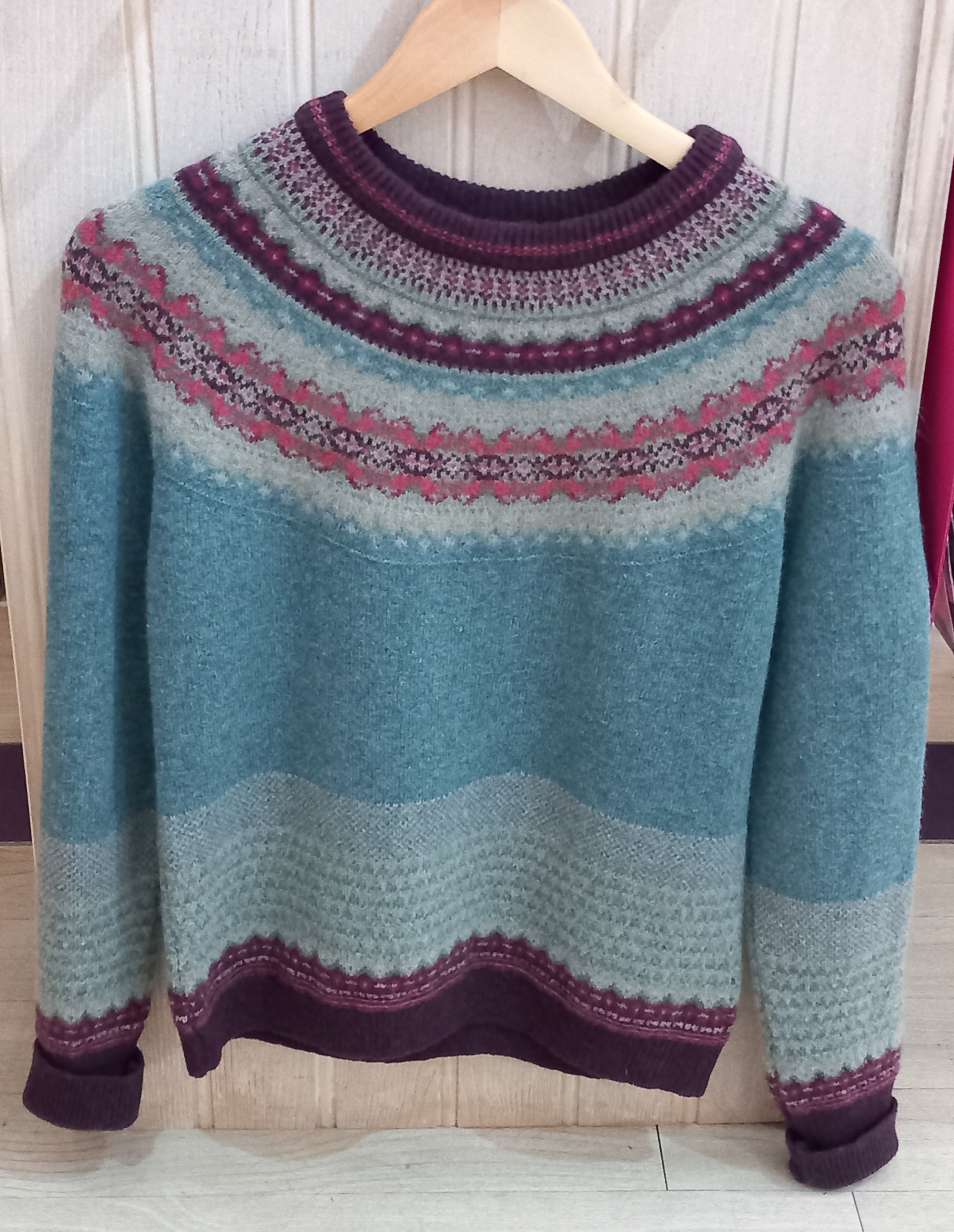 NEW STOCK - Oldrose Alpine Sweater 96% Merino Lambswool / 4% Angora designed by ERIBÉ Knitwear