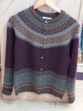 ARCHIVED COLOUR - BEECH Alpine Cardigan 96% Merino Lambswool / 4% Angora designed by ERIBÉ Knitwear