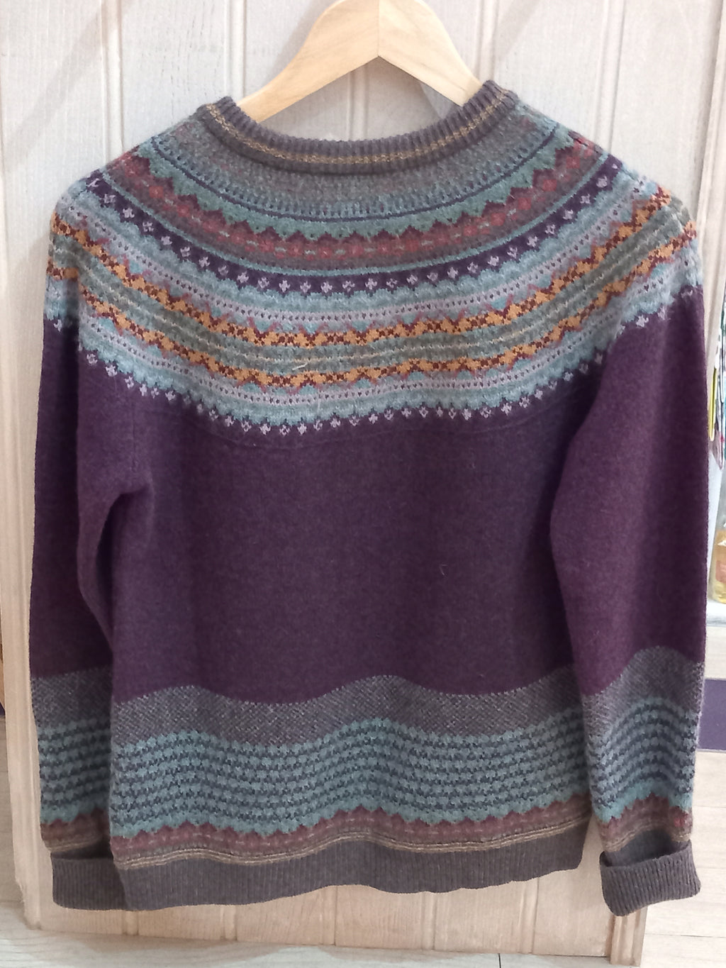 ARCHIVED COLOUR - BEECH Alpine Cardigan 96% Merino Lambswool / 4% Angora designed by ERIBÉ Knitwear
