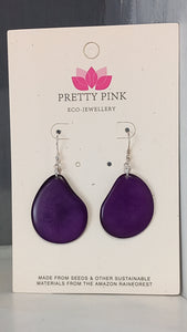 Folha Earrings Made by Pretty Pink Eco Jewellery