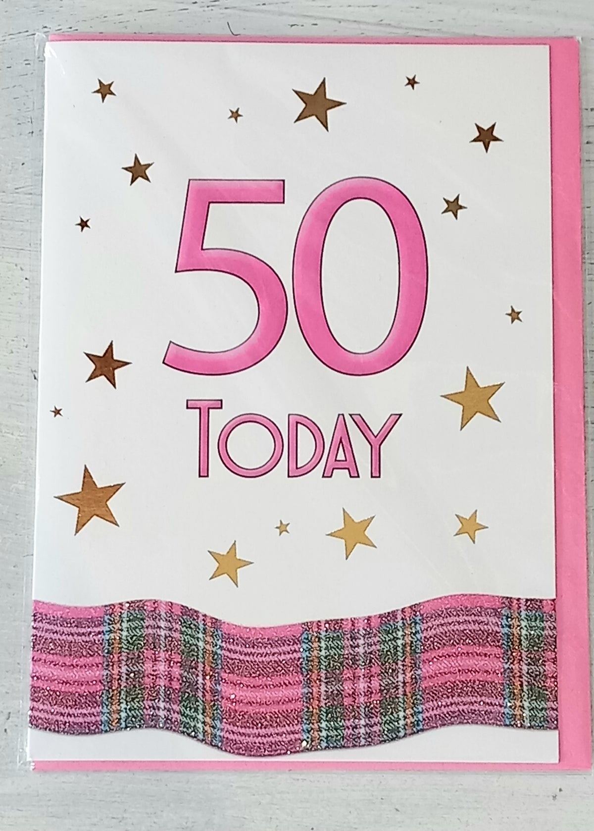 Tartan Ribbon Collection 50 Today - Pink
