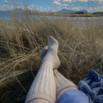 Load image into Gallery viewer, NEW COLOURS Alpaca Rib Cushion Socks - UK Size 4-7
