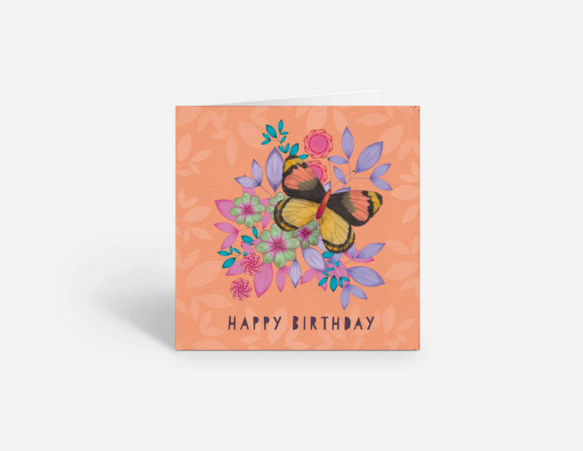 Happy Birthday Butterfly Greeting Card