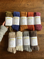 Load image into Gallery viewer, NEW COLOURS Alpaca Rib Cushion Socks - UK Size 4-7
