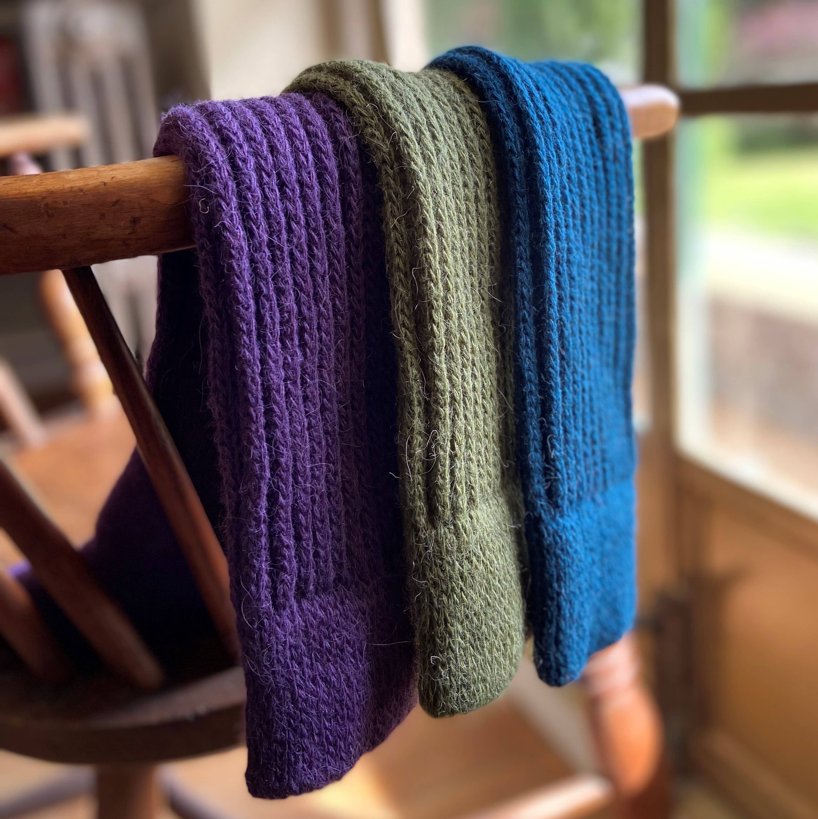 Alpaca Chunky Knee Socks by Samanatha Holmes