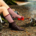 Load image into Gallery viewer, Ladies Alpaca Stripey Socks
