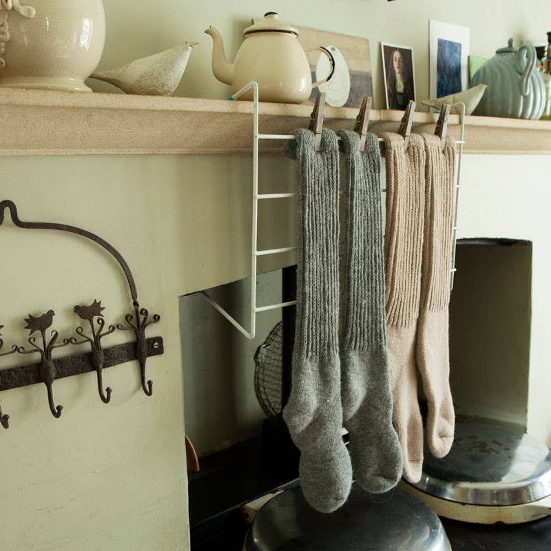 Alpaca Chunky Knee Socks by Samanatha Holmes