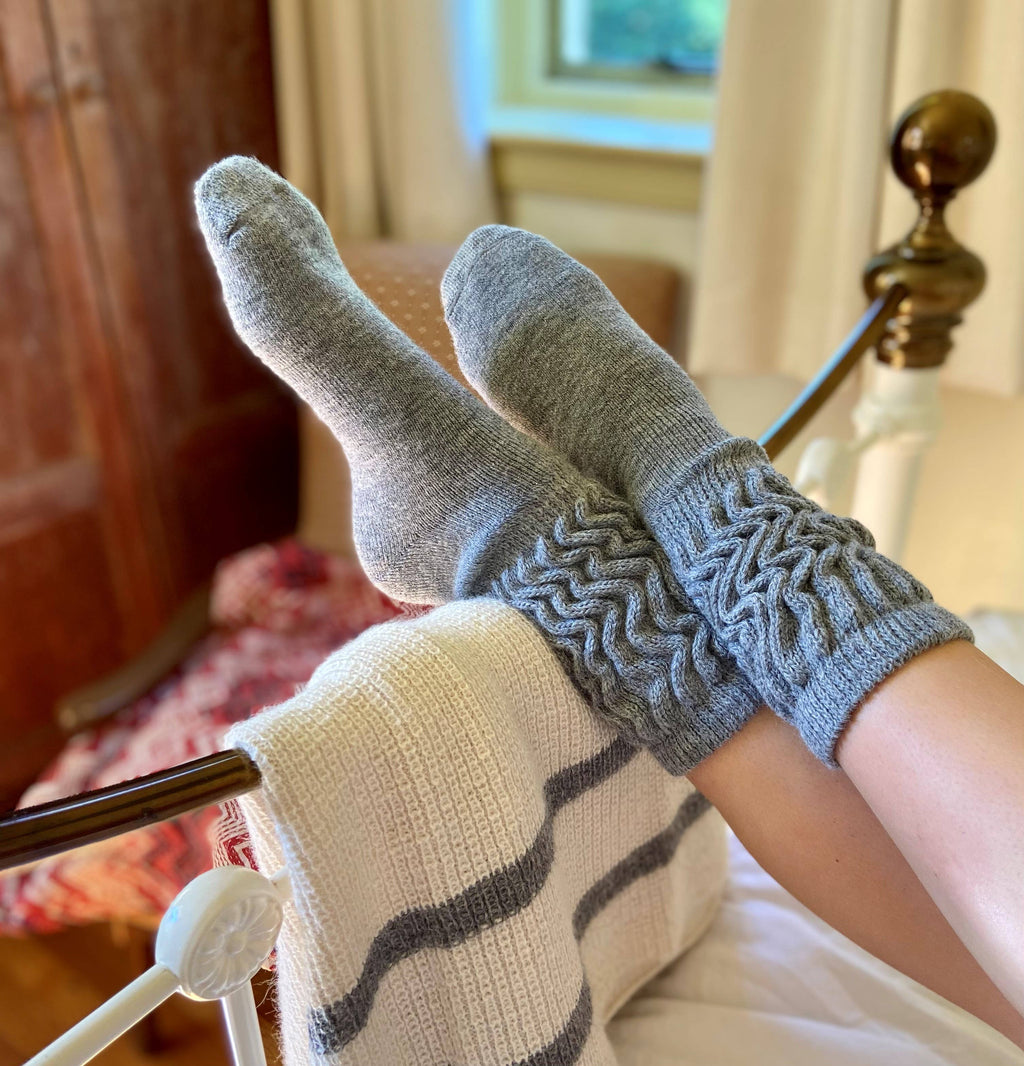 Cosy Everyday Alpaca Socks by Samantha Holmes