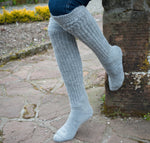 Load image into Gallery viewer, Alpaca Chunky Knee Socks by Samanatha Holmes
