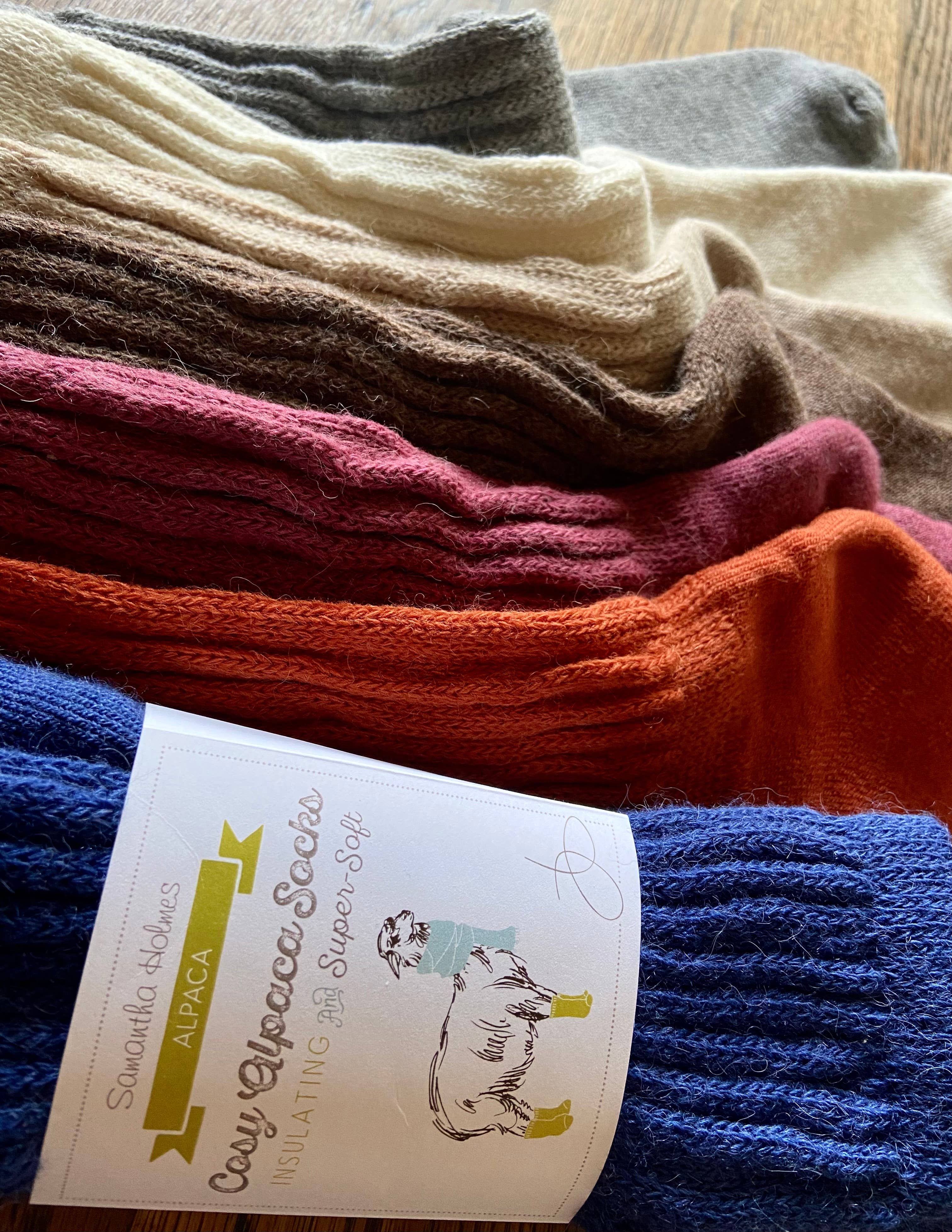 Cosy Everyday Alpaca Socks by Samantha Holmes