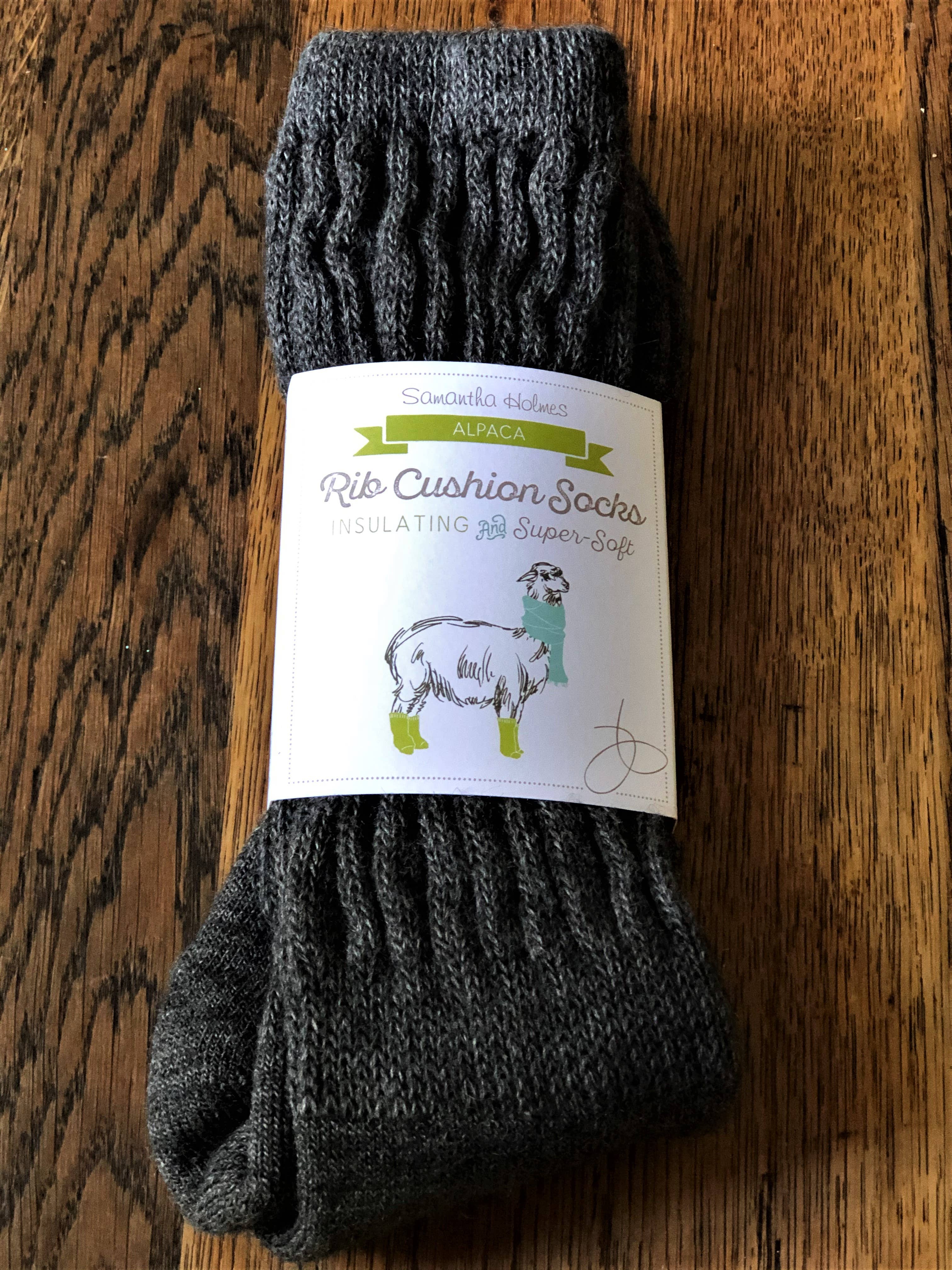 Alpaca Ribbed Socks Larger size UK 7-10
