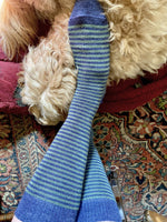 Load image into Gallery viewer, Ladies Alpaca Stripey Socks
