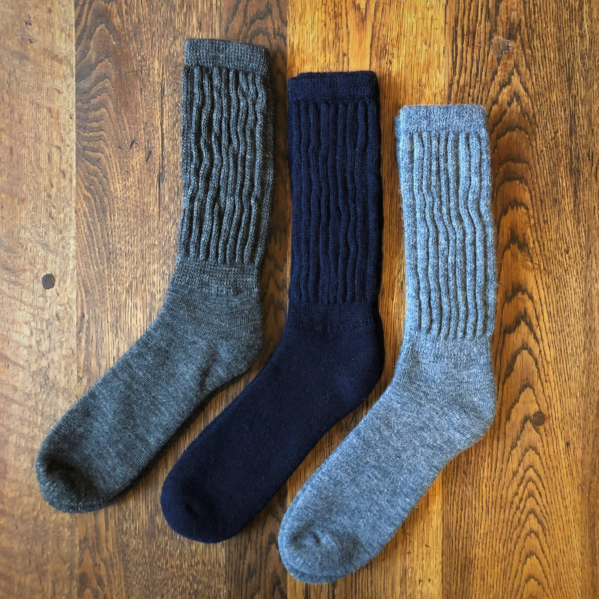 Alpaca Ribbed Socks Larger size UK 7-10