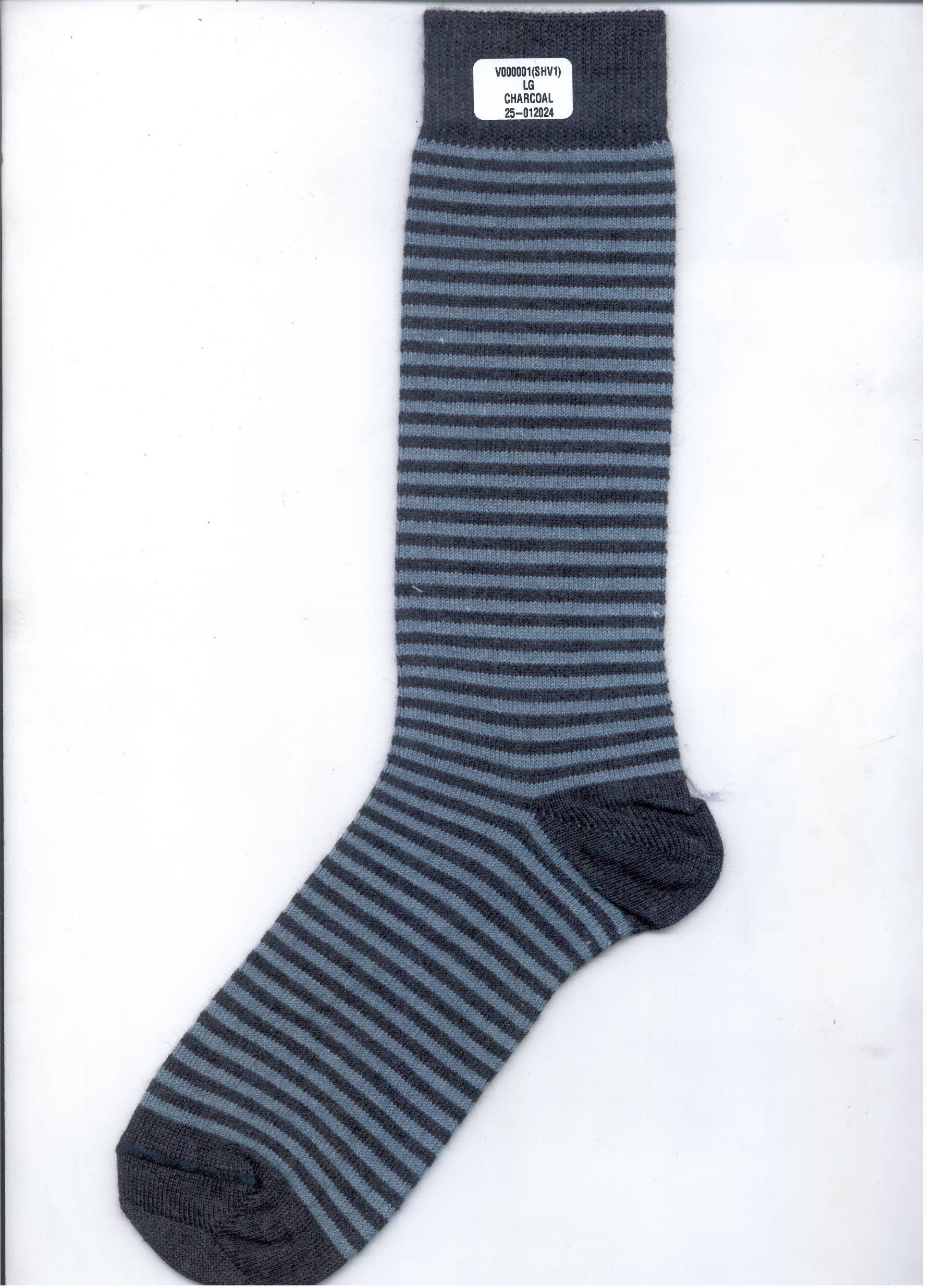 NEW Men’s Alpaca Stripe Socks - Charcoal by Samantha Holmes