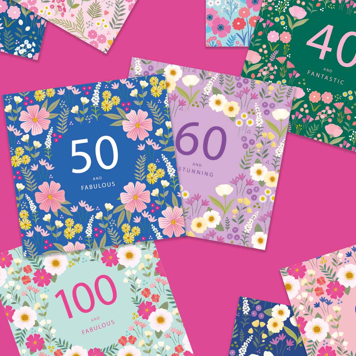 Feminine Age 40 Birthday Card