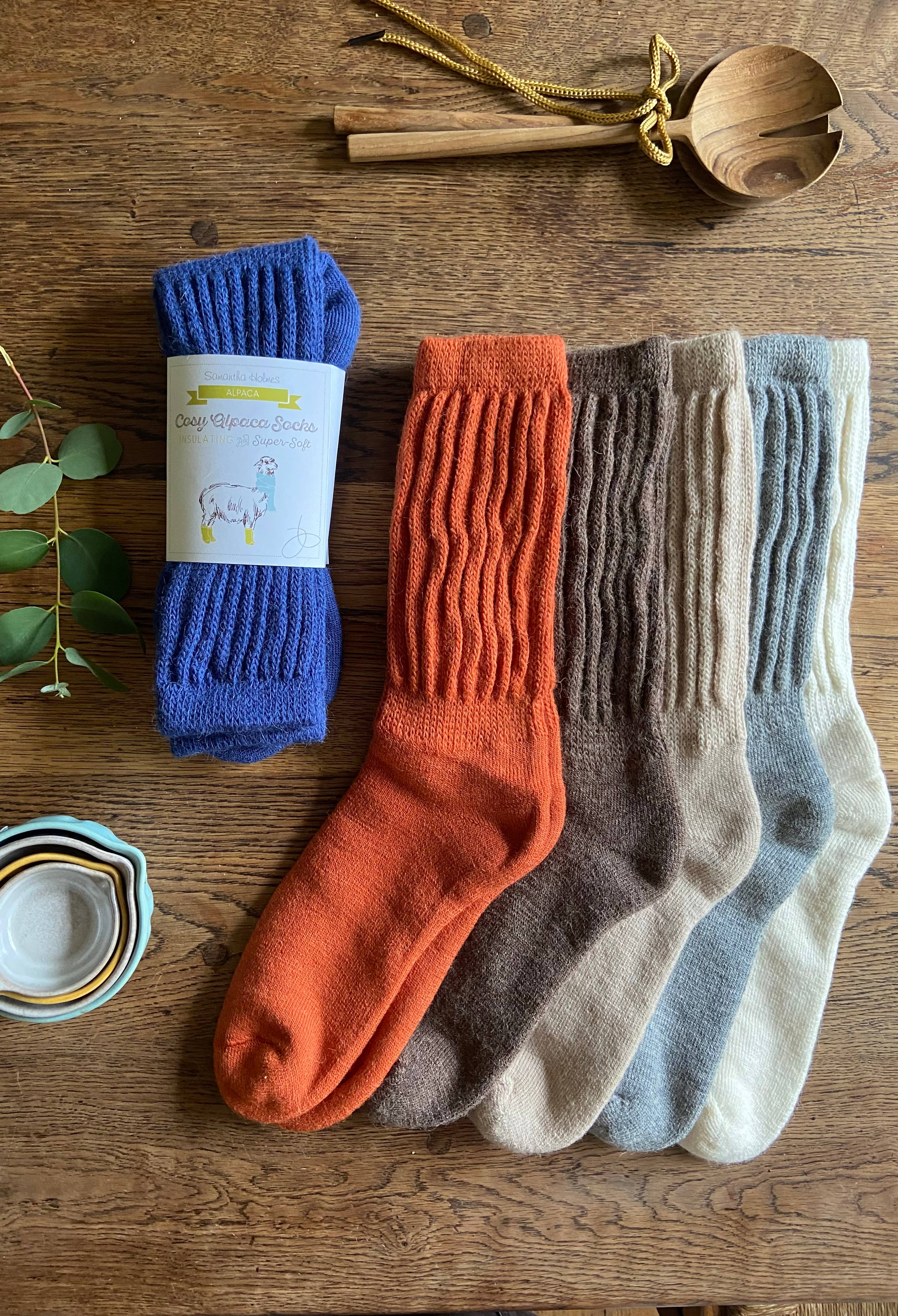 Cosy Everyday Alpaca Socks by Samantha Holmes