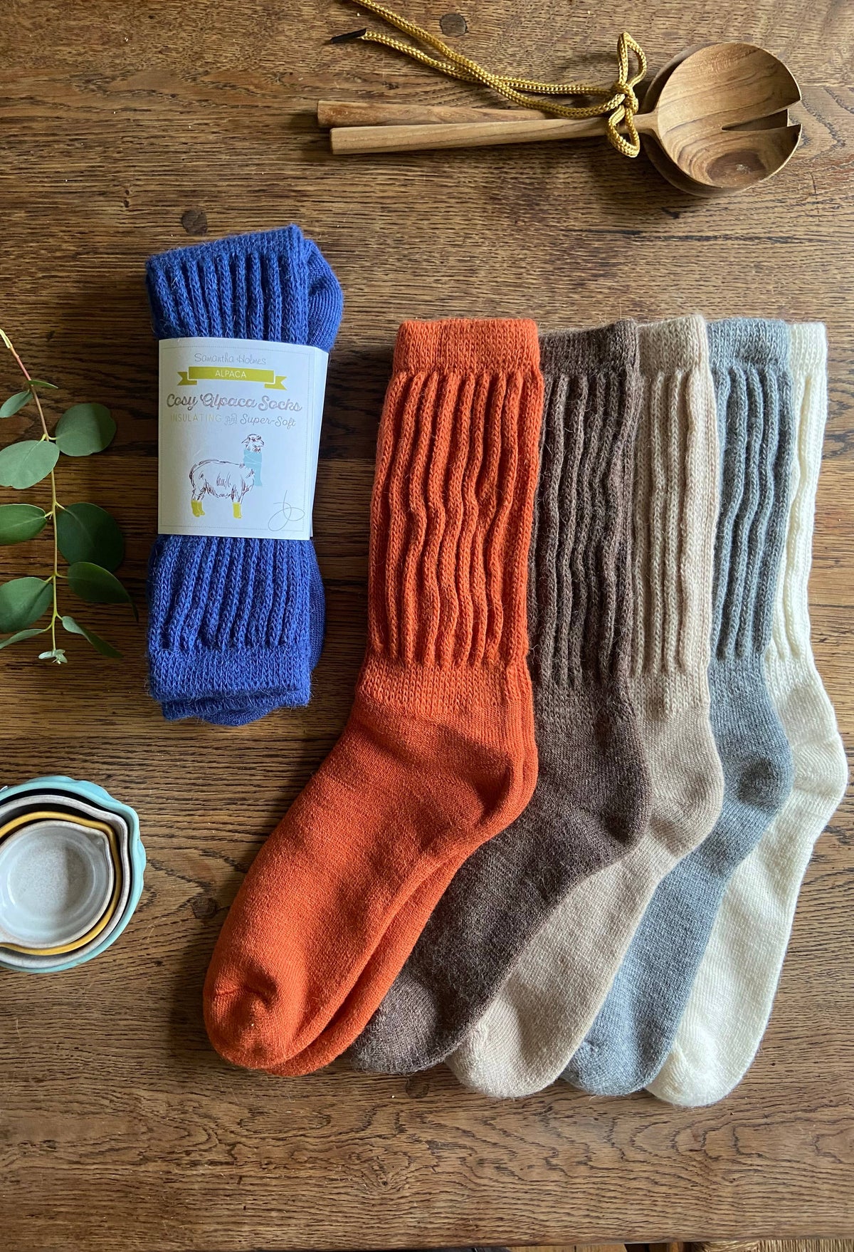 Cosy Everyday Alpaca Socks by Samantha Holmes