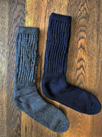 Load image into Gallery viewer, Alpaca Ribbed Socks Larger size UK 7-10
