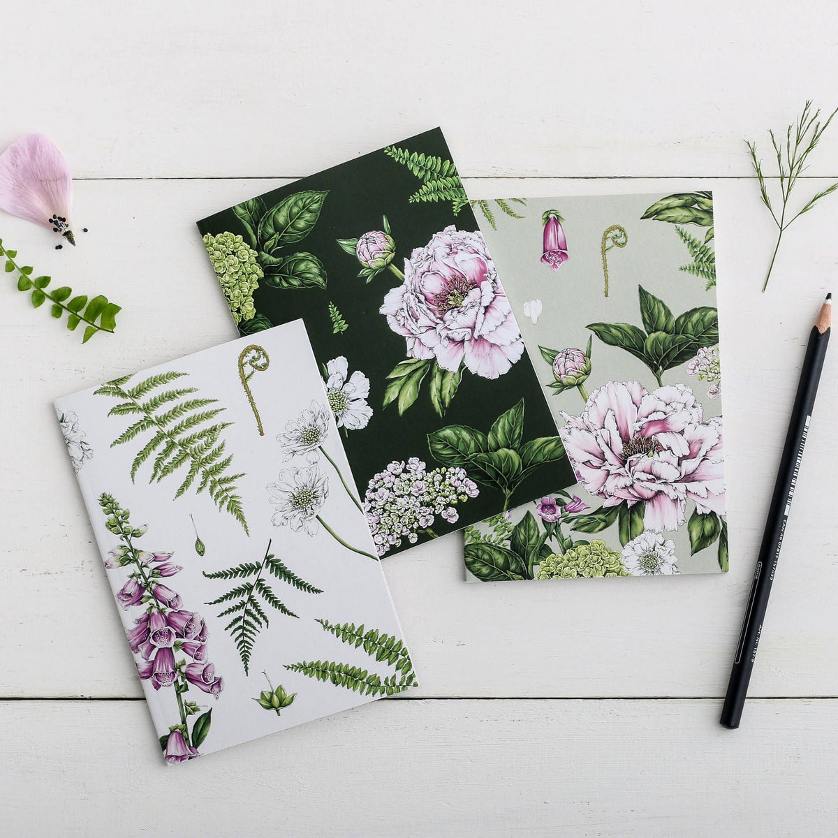 Summer Garden - Pack of 3 A6 Notebooks