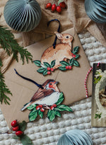 Load image into Gallery viewer, Rabbit Sustainable Wooden Watercolour Christmas Ornament  by Sophie Brabbins
