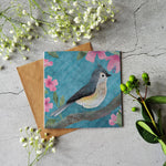 Load image into Gallery viewer, Michigan Bird Card Blue - Blank Inside Card JC-02

