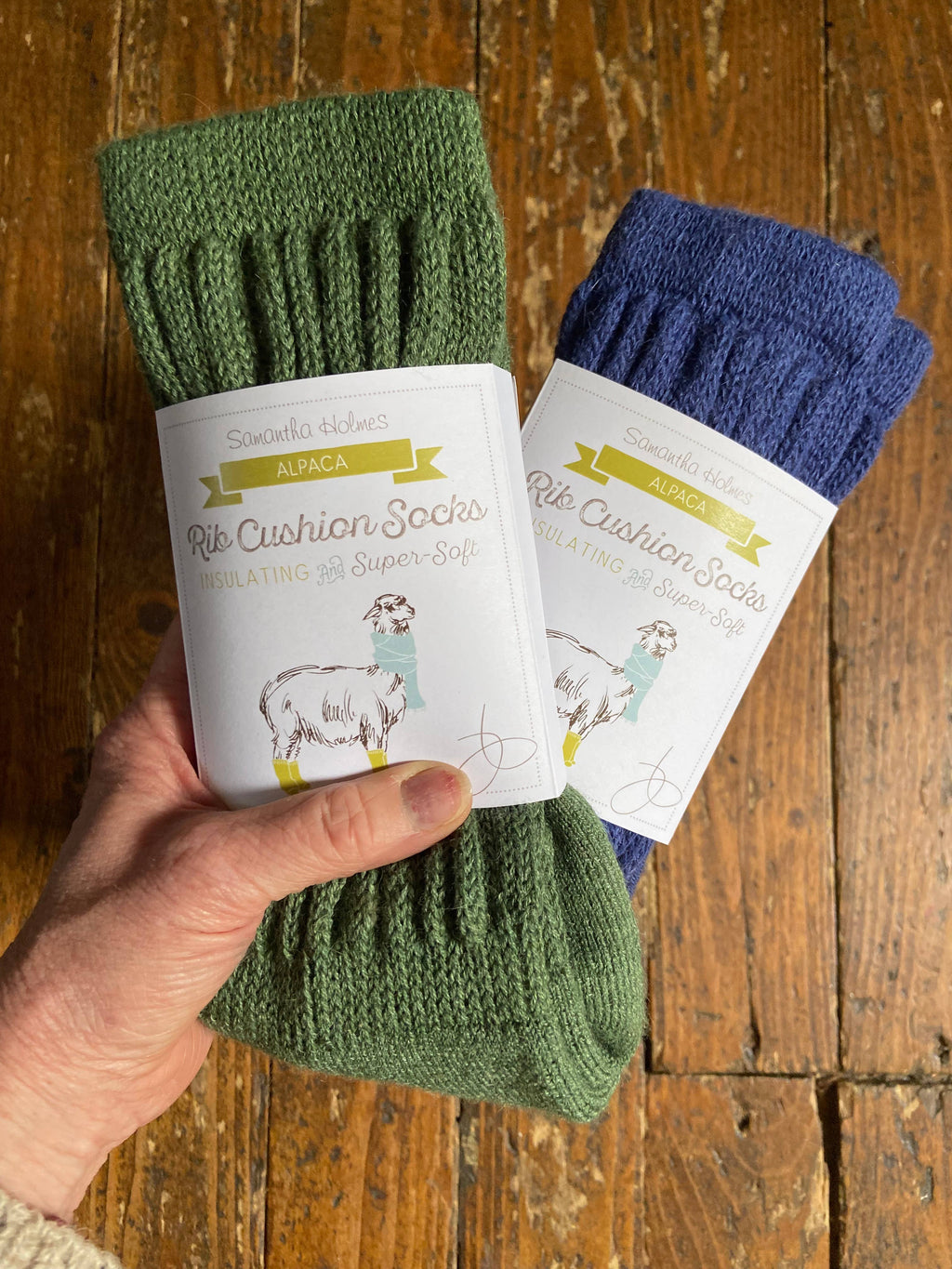 NEW COLOURS Alpaca Rib Cushion Socks - UK Size 4-7