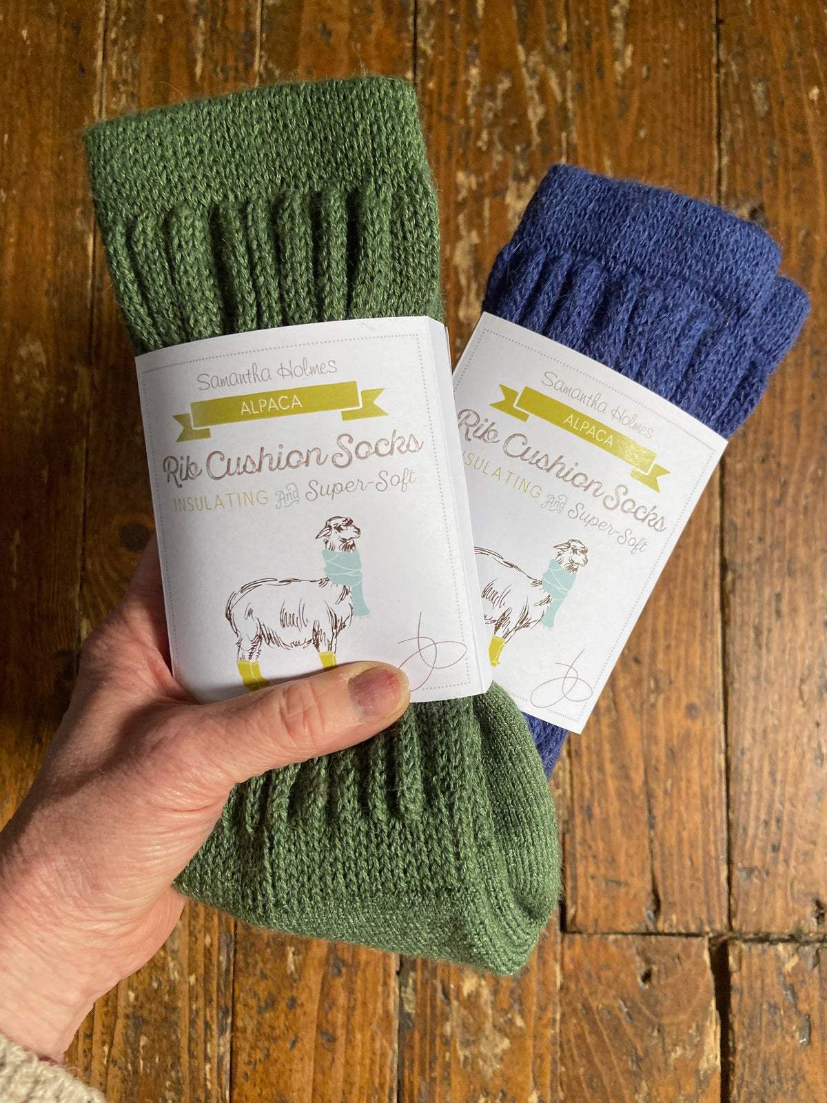 NEW COLOURS Alpaca Rib Cushion Socks - UK Size 4-7