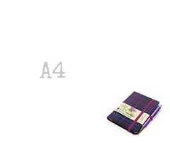 TARTAN CLOTH NOTEBOOK MINI WITH PEN: KINLOCH ANDERSON THISTLE