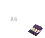 Load image into Gallery viewer, TARTAN CLOTH NOTEBOOK MINI WITH PEN: KINLOCH ANDERSON THISTLE
