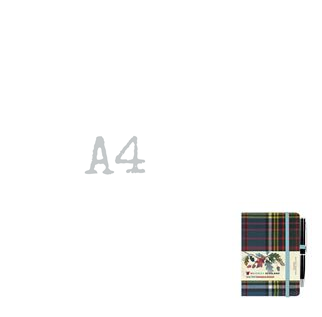 TARTAN CLOTH NOTEBOOK MINI WITH PEN: ANDERSON