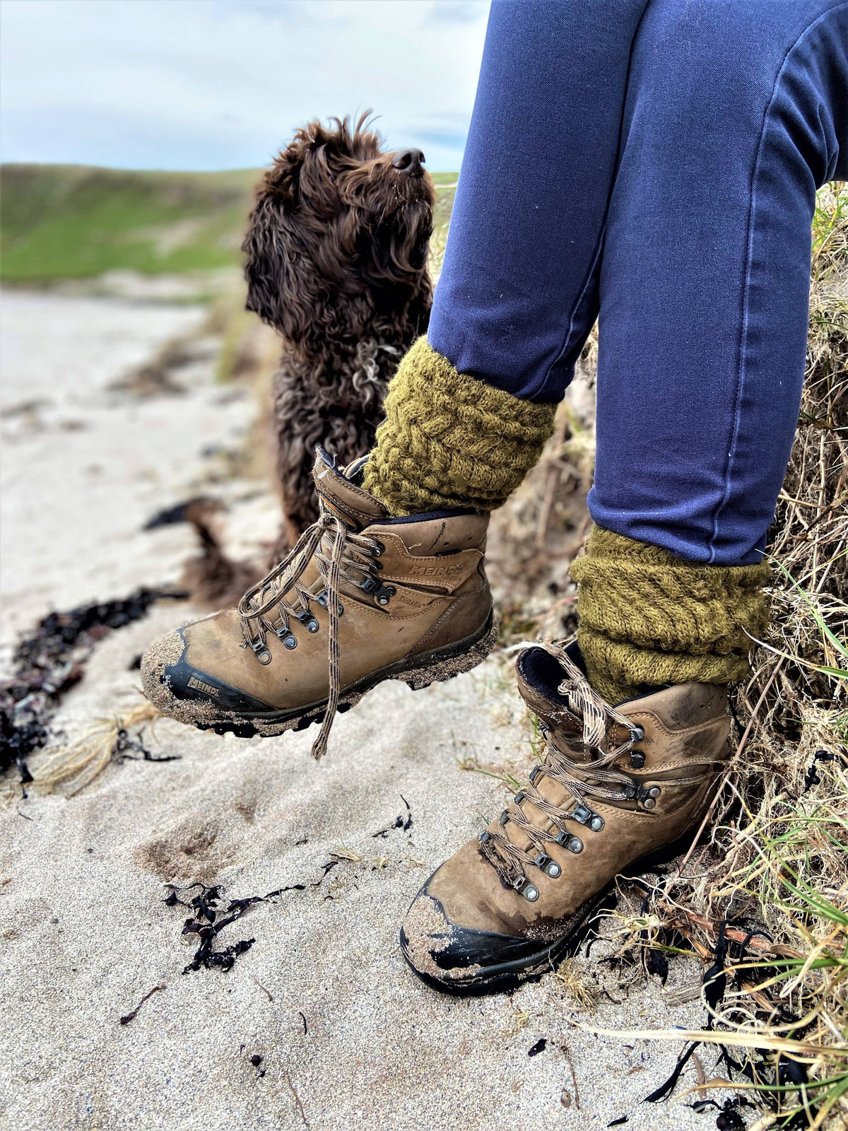 Alpaca Chunky Knee Socks by Samanatha Holmes