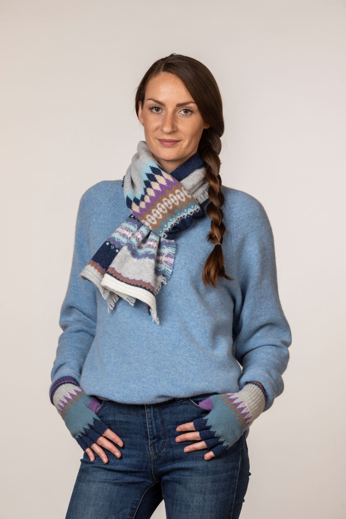 Alloa Merino Lambswool Scarves - Made in Scotland by Eribe Knitwear