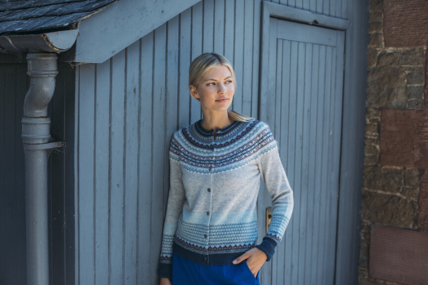 *Restock Autumn'25* ARCTIC Alpine Cardigan 96% Merino Lambswool / 4% Angora designed by ERIBÉ Knitwear
