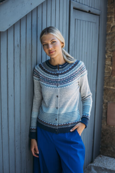 NEW  - ARCTIC Alpine Cardigan 96% Merino Lambswool / 4% Angora designed by ERIBÉ Knitwear