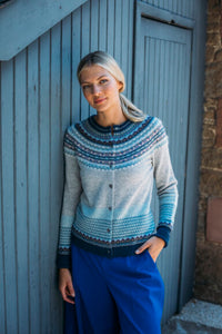 NEW  - ARCTIC Alpine Cardigan 96% Merino Lambswool / 4% Angora designed by ERIBÉ Knitwear