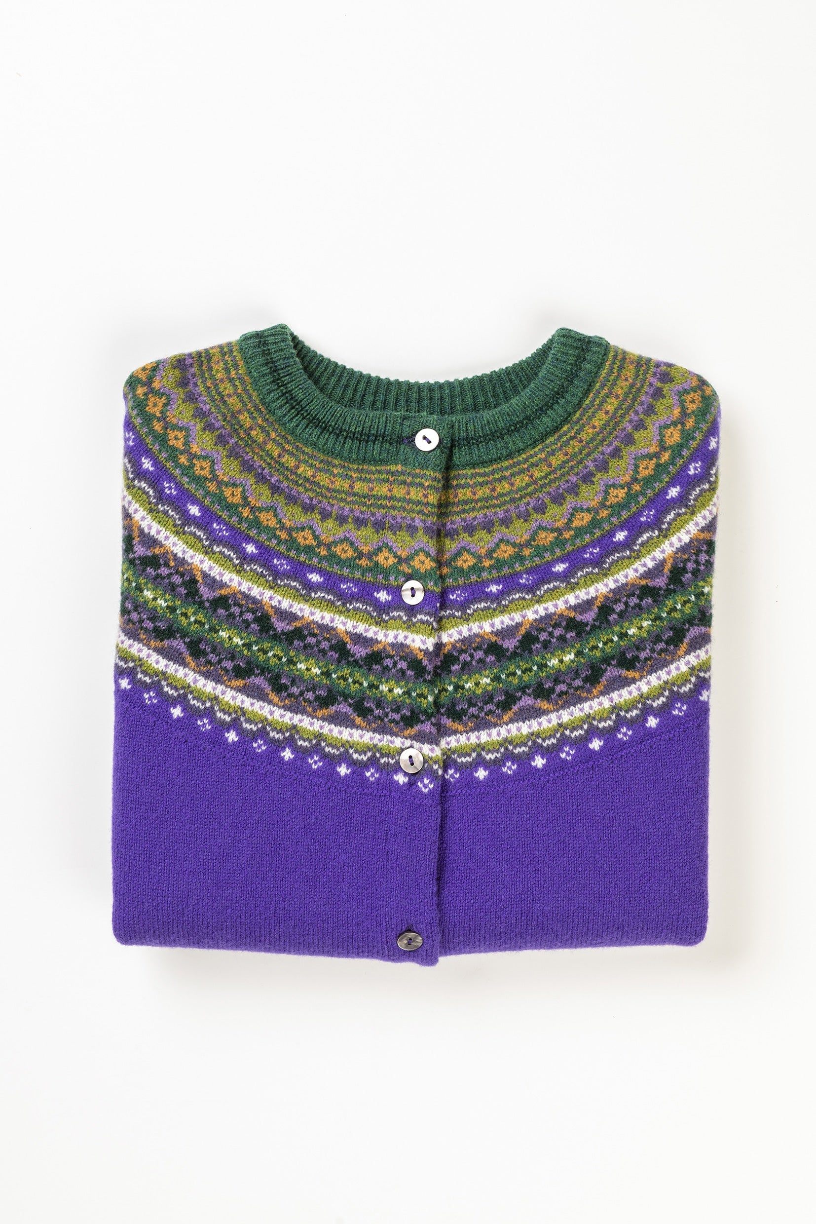 'Violetta' Alpine Short Cardigan 100% Merino Lambswool designed by ERIBÉ Knitwear