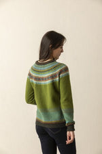Load image into Gallery viewer, NEW STOCK - MOSS Alpine Sweater 96% Merino Lambswool / 4% Angora designed by ERIBÉ Knitwear
