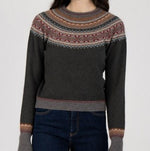 Load image into Gallery viewer, NEW STOCK &#39;Bracken&#39; Alpine Short Sweater 100% Merino Lambswool designed by ERIBÉ Knitwear
