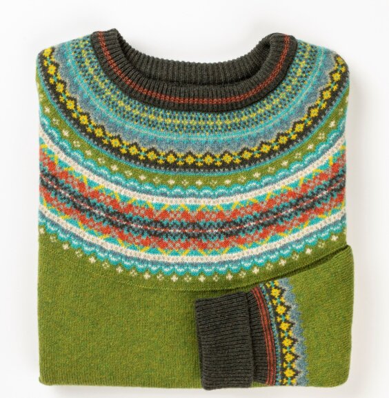 'MOSS' Alpine Short Sweater' 100% Merino Lambswool designed by ERIBÉ Knitwear